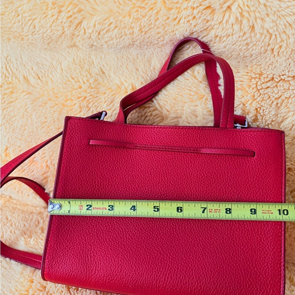 kate spade Red Leather Mini Tote with Tassel Bow - Picture 6 of 7